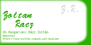 zoltan racz business card